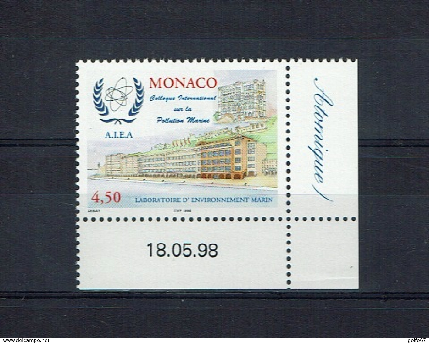 MONACO 1998 Y&T N° 2170 Coin Daté NEUF** - Unused Stamps