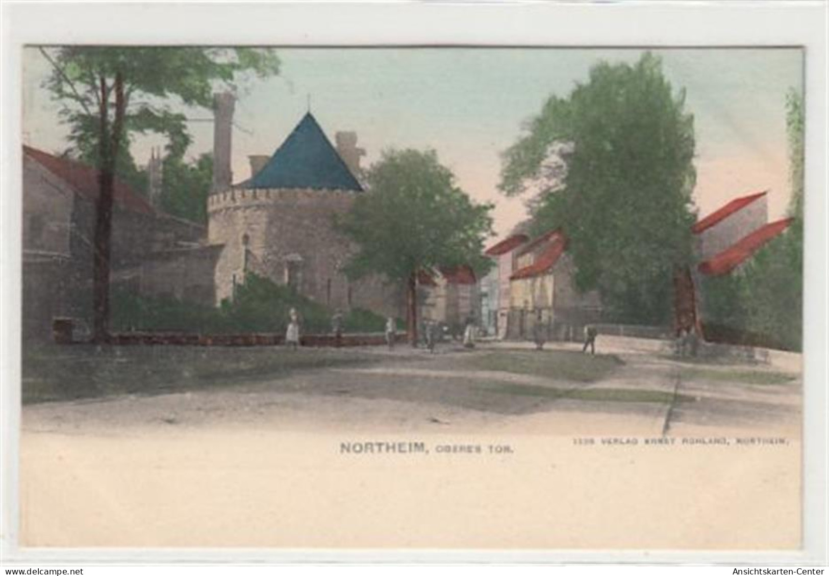 39081806 - Northeim. Obere Tor. Ungelaufen Um 1900 Ecken Mit Albumabdruecken, Sonst Gut Erhalten - Northeim