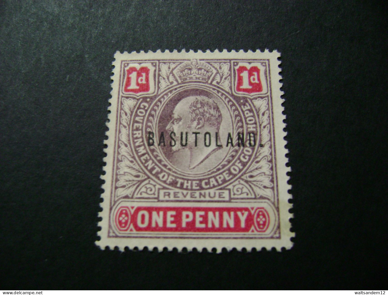 Basutoland - 1903 KEVII 1d (overprint On COGH Stamp) - Used Revenue Stamp. - Sonstige & Ohne Zuordnung