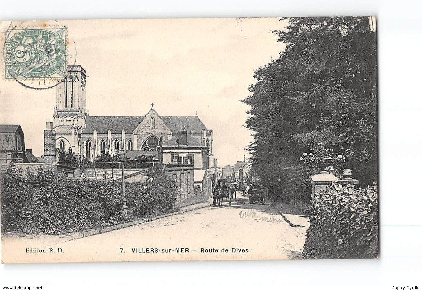 VILLERS SUR MER - Route De Dives - état - Villers Sur Mer