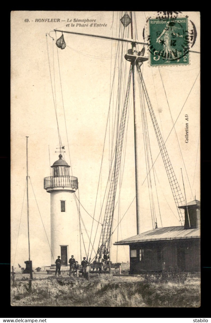 14 - HONFLEUR - LE SEMAPHORE ET LE PHARE D'ENTREE - Honfleur