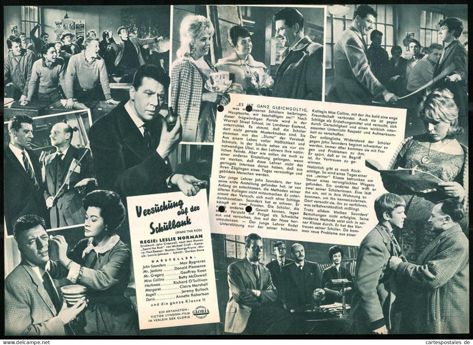 Filmprogramm IFB Nr. 6215, Versuchung Auf Der Schulbank, Max Bygraves, Donald Pleasence, Regie: Leslie Norman  - Magazines