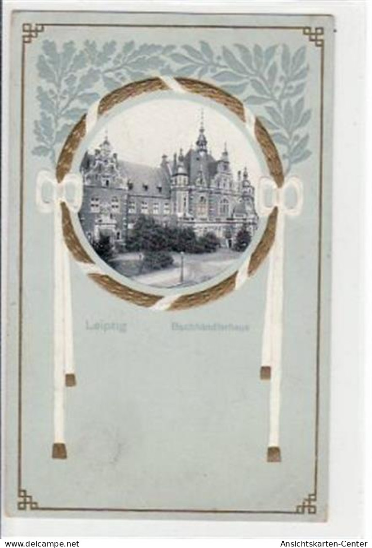 39018806 - Leipzig, Praegekarte Mit Buchhaendlerhaus Gelaufen Von 1907 Kleiner Knick Oben Rechts, Leichte Eckabschuerfu - Leipzig