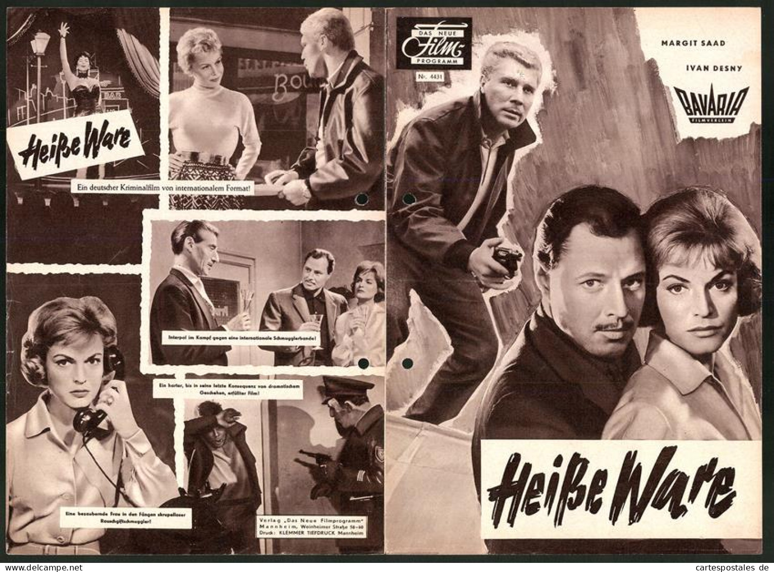 Filmprogramm DNF Nr. 4431, Heisse Ware, Margit Saad, Ivan Desny, Peter Carsten, Regie Paul May  - Riviste