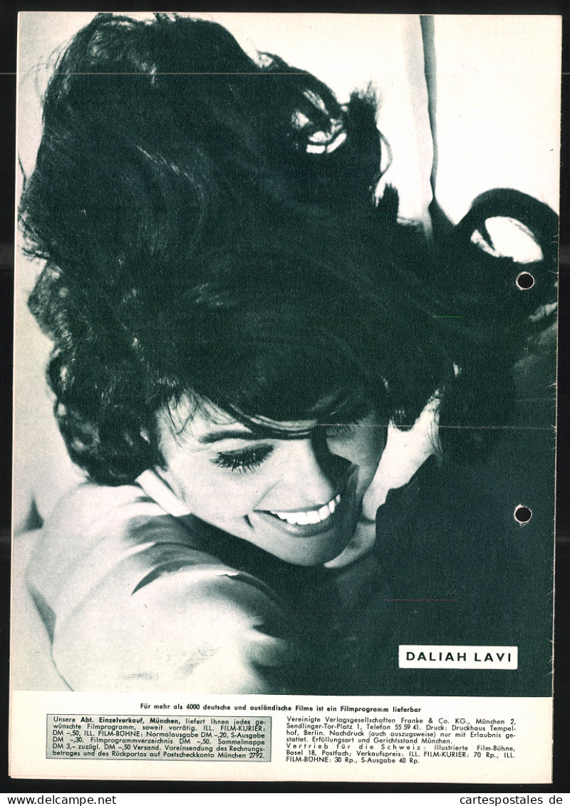 Filmprogramm IFB Nr. 6635, Das Grosse Liebesspiel, Lilli Palmer, Hildegard Knef, Nadja Tiller, Regie Alfred Weidenmann  - Magazines