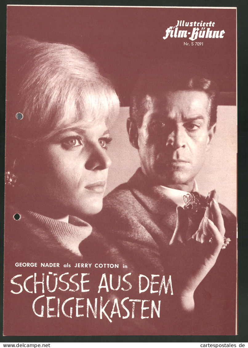 Filmprogramm IFB Nr. S 7091, Schüsse Aus Dem Geigenkasten, George Nader, Jerry Cotton, Regie: Fritz Umgelter  - Zeitschriften