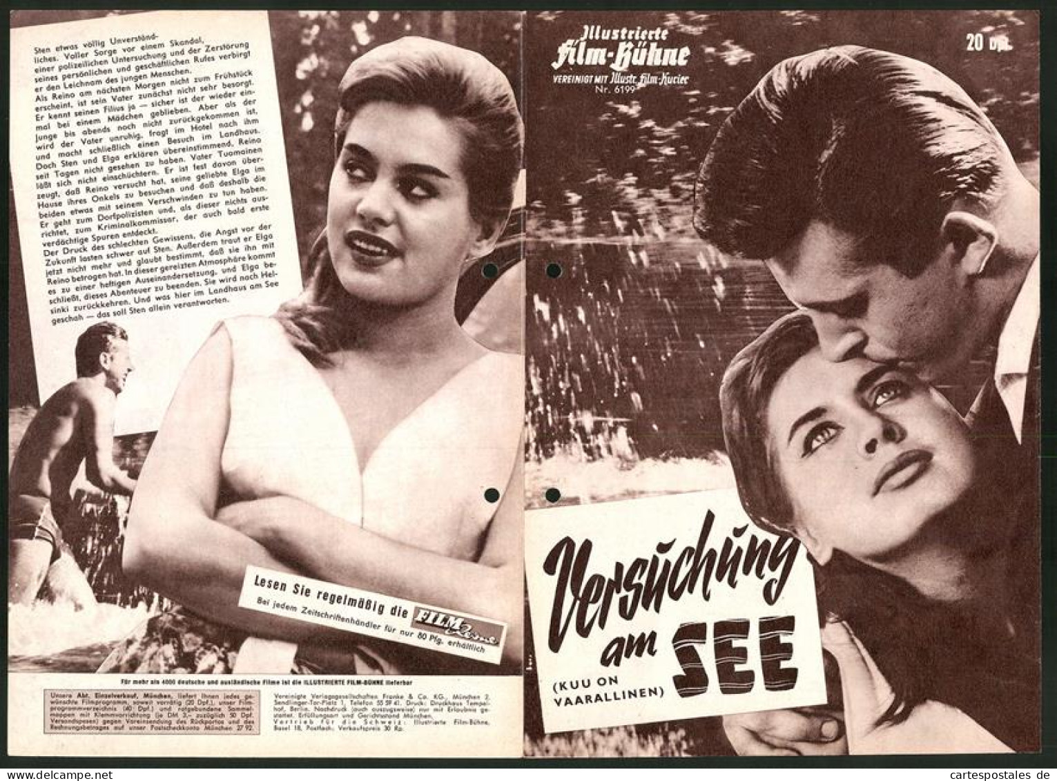 Filmprogramm IFB Nr. 6199, Versuchung Am See, Liana Kaarina, Toivo Makela, Regie: Toivo Sarkka  - Magazines