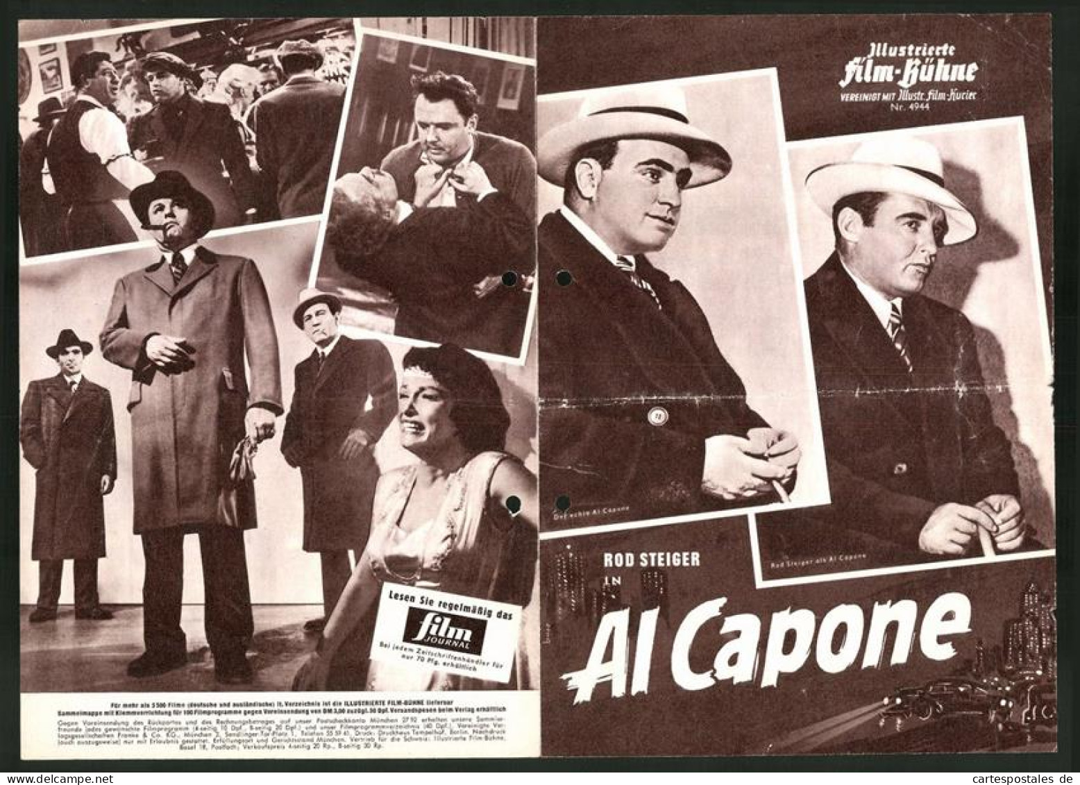 Filmprogramm IFB Nr. 4944, Al Capone, Rod Steiger, Fay Spain, Regie: Richard Wilson  - Magazines