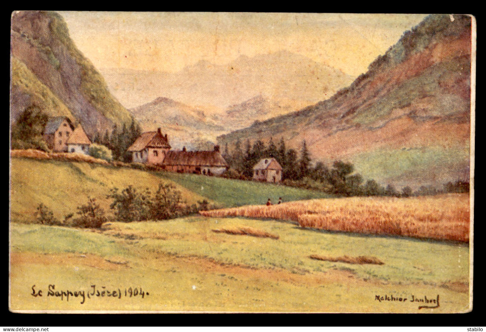 38 - LE SAPPEY - CARTE ILLUSTREE SIGNEE - Sonstige & Ohne Zuordnung