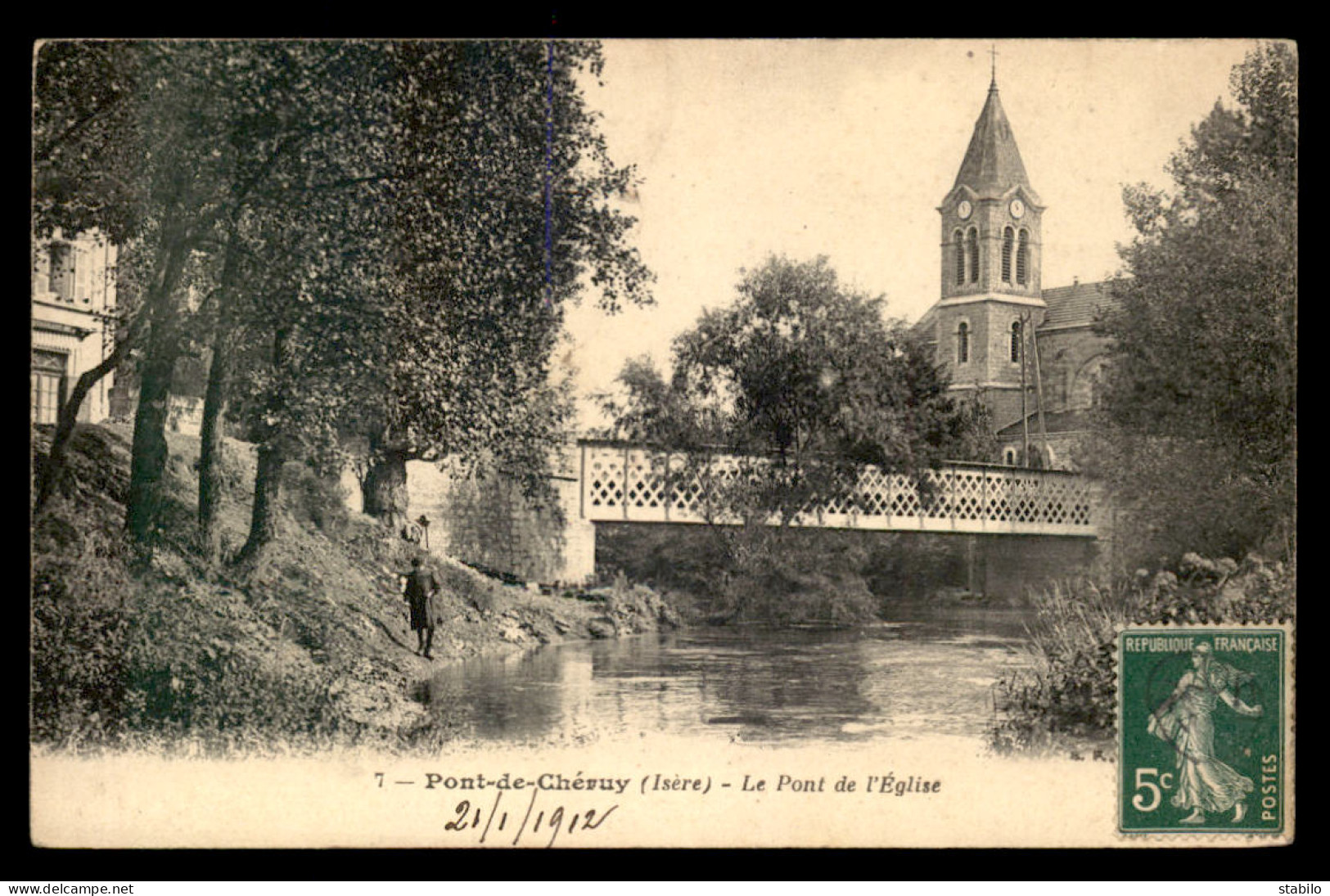 38 - PONT-DE-CHERUY - LE PONT DE L'EGLISE - Pont-de-Chéruy