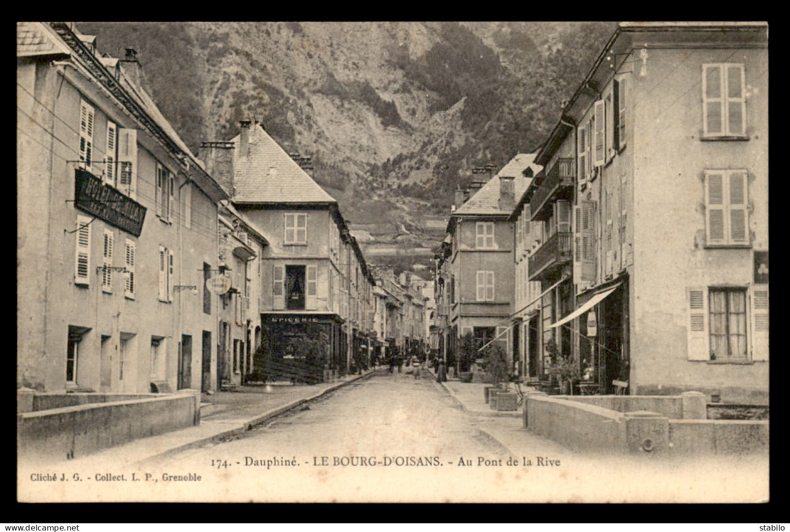 38 - BOURG-D'OISANS - AU PONT DE LA RIVE - Bourg-d'Oisans