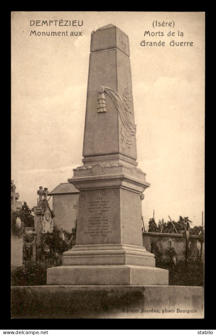 38 - DEMPTEZIEU - LE MONUMENT AUX MORTS - Other & Unclassified