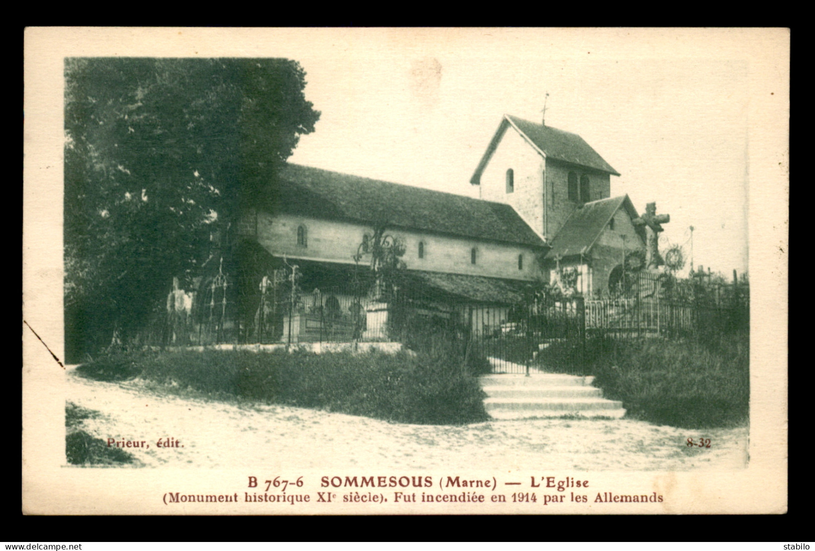 51 - SOMMESOUS - L'EGLISE - Autres & Non Classés