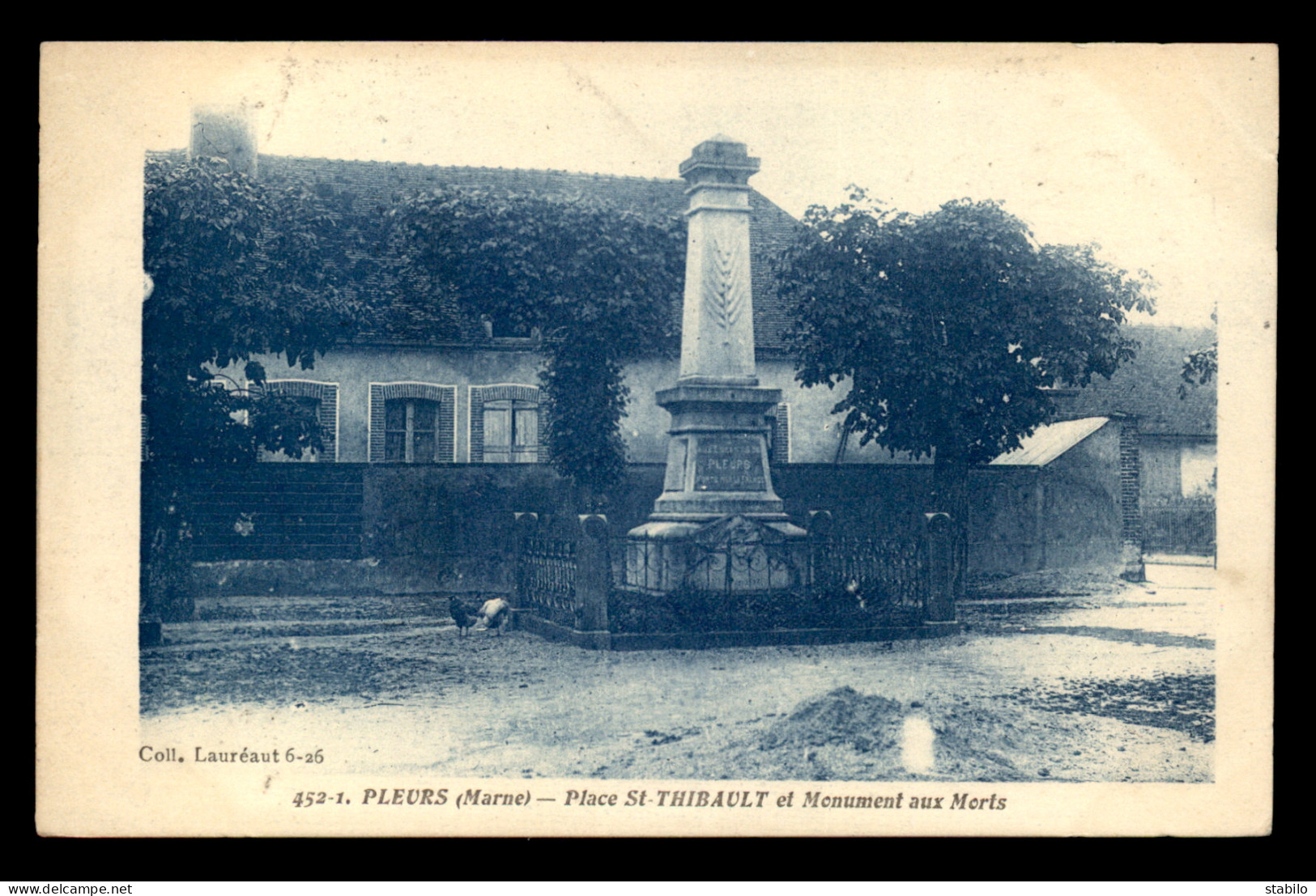 51 - PLEURS - LE MONUMENT AUX MORTS PLACE ST-THIBAULT - Other & Unclassified