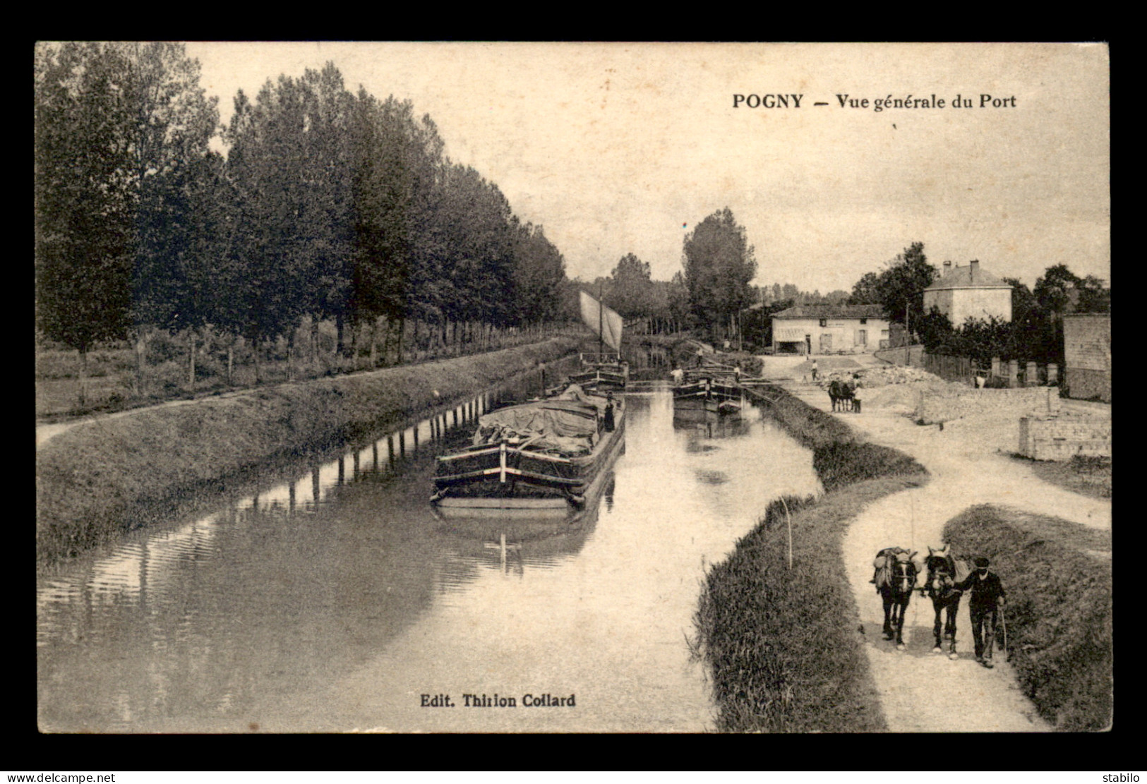 51 - POGNY - LE PORT - PENICHES - CANAL - Other & Unclassified