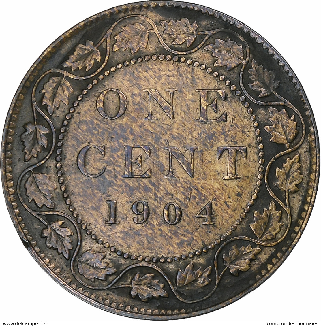 Canada, Edward VII, Cent, 1904, Londres, Bronze, TTB, KM:8 - Canada