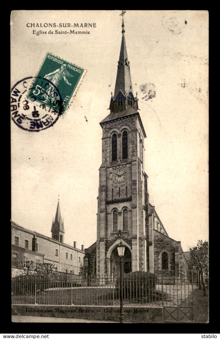 51 - SAINT-MEMMIE - L'EGLISE - Otros & Sin Clasificación