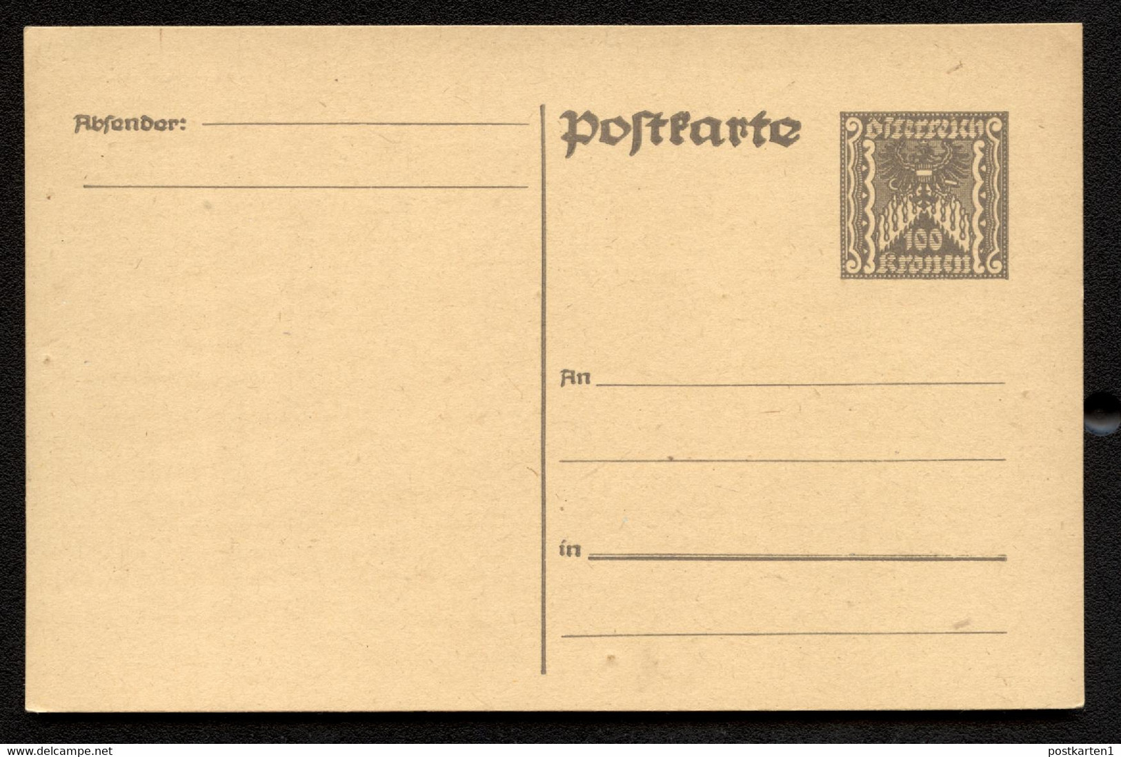 Postkarte P257 Postfrisch Feinst 1922 Kat.20,00 € - Postkarten