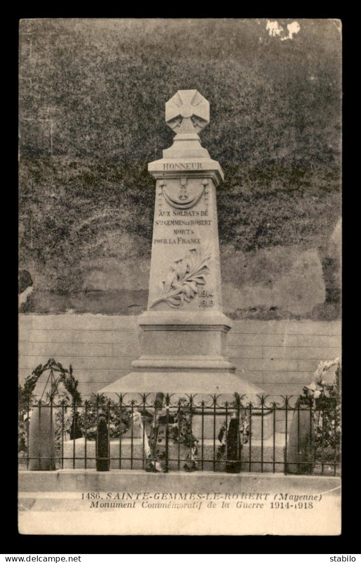 53 - STE-GEMMES-LE-ROBERT - MONUMENT AUX MORTS - Autres & Non Classés