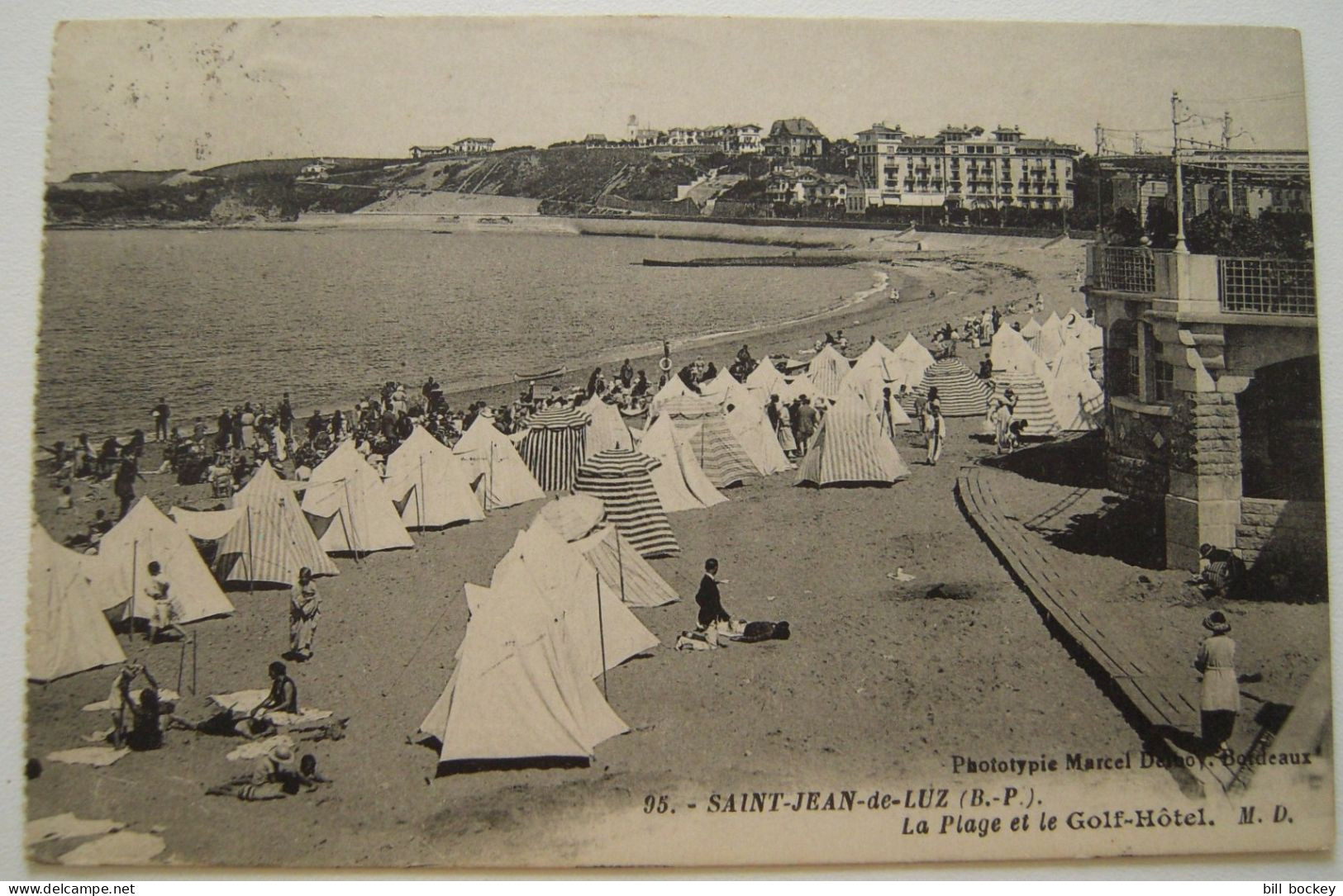 CPA De 1927  SAINT JEAN DE LUZ  Le Golf Hotel Et La Plage -  Bayonne Biarritz BE - Saint Jean De Luz