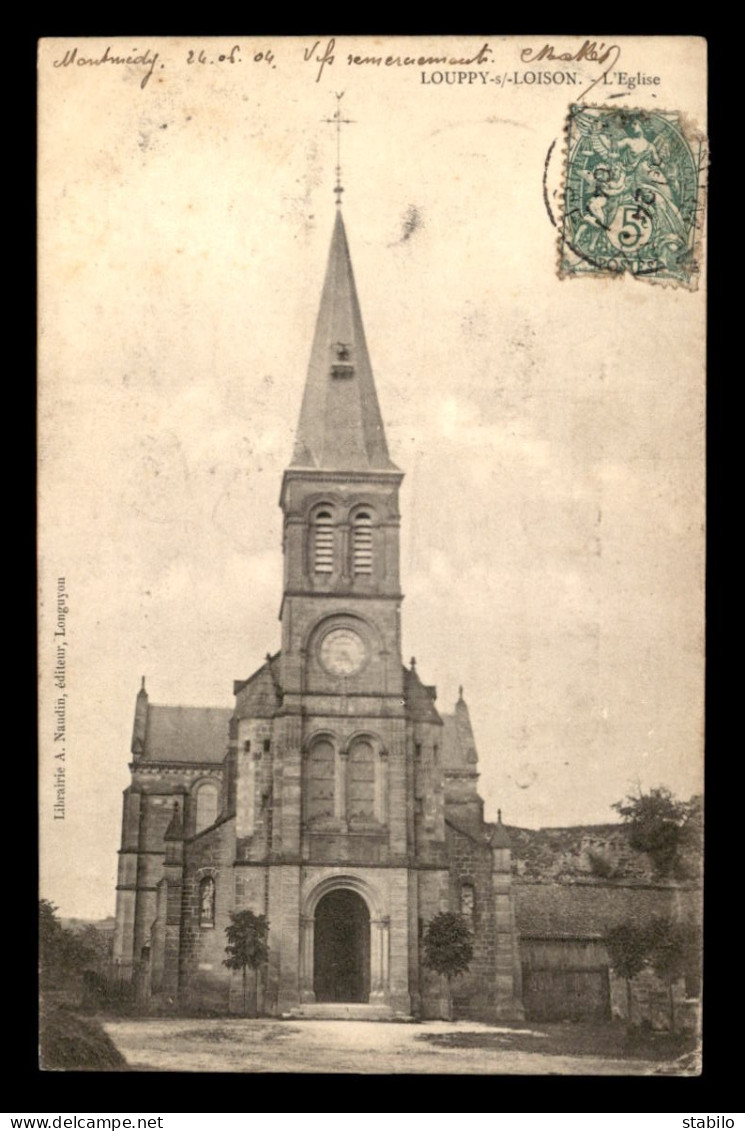 55 - LOUPPY-SUR-LOISON - L'EGLISE - EDITEUR NAUDIN - Autres & Non Classés