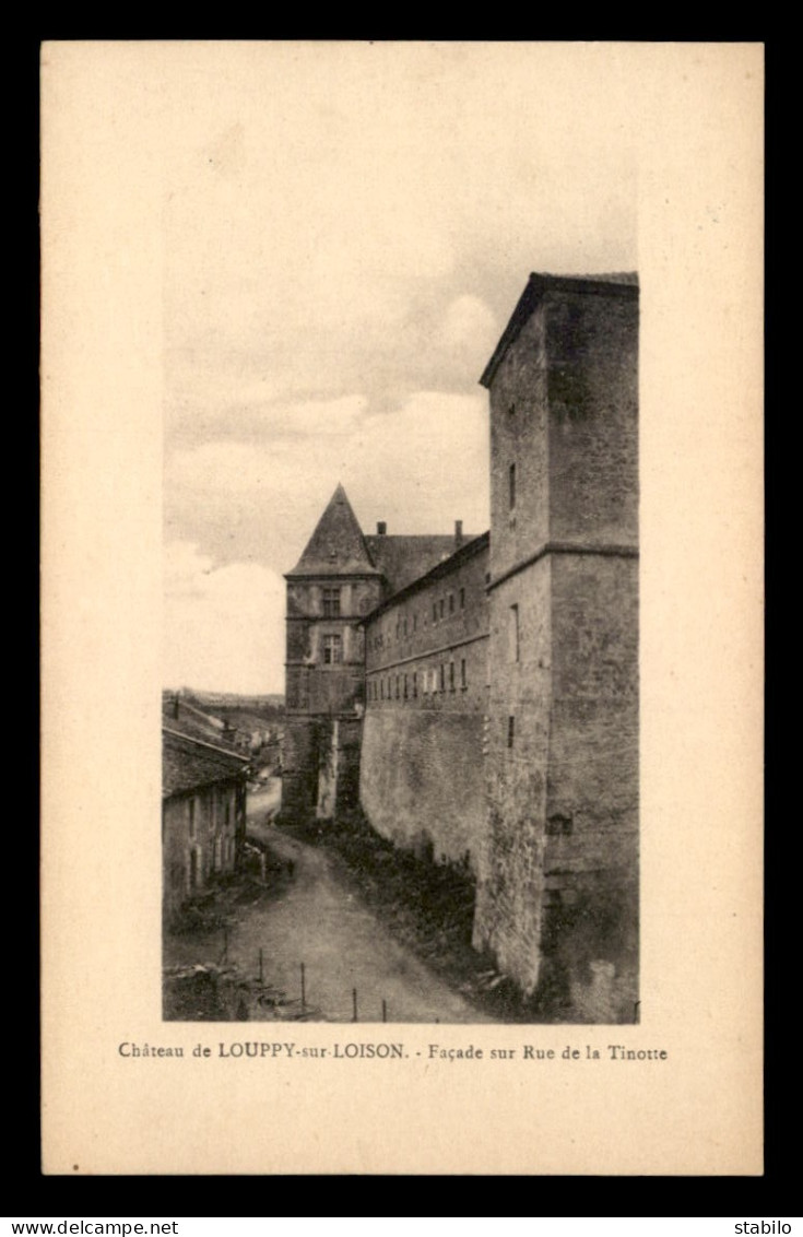 55 - LOUPPY-SUR-LOISON - LE CHATEAU COTE RUE DE LA TINOTTE  - Sonstige & Ohne Zuordnung