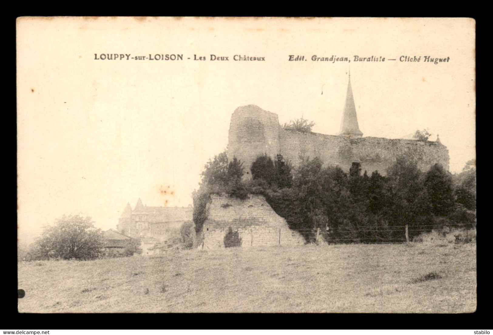 55 - LOUPPY-SUR-LOISON - LES DEUX CHATEAUX - EDITEUR GRANDJEAN - Sonstige & Ohne Zuordnung