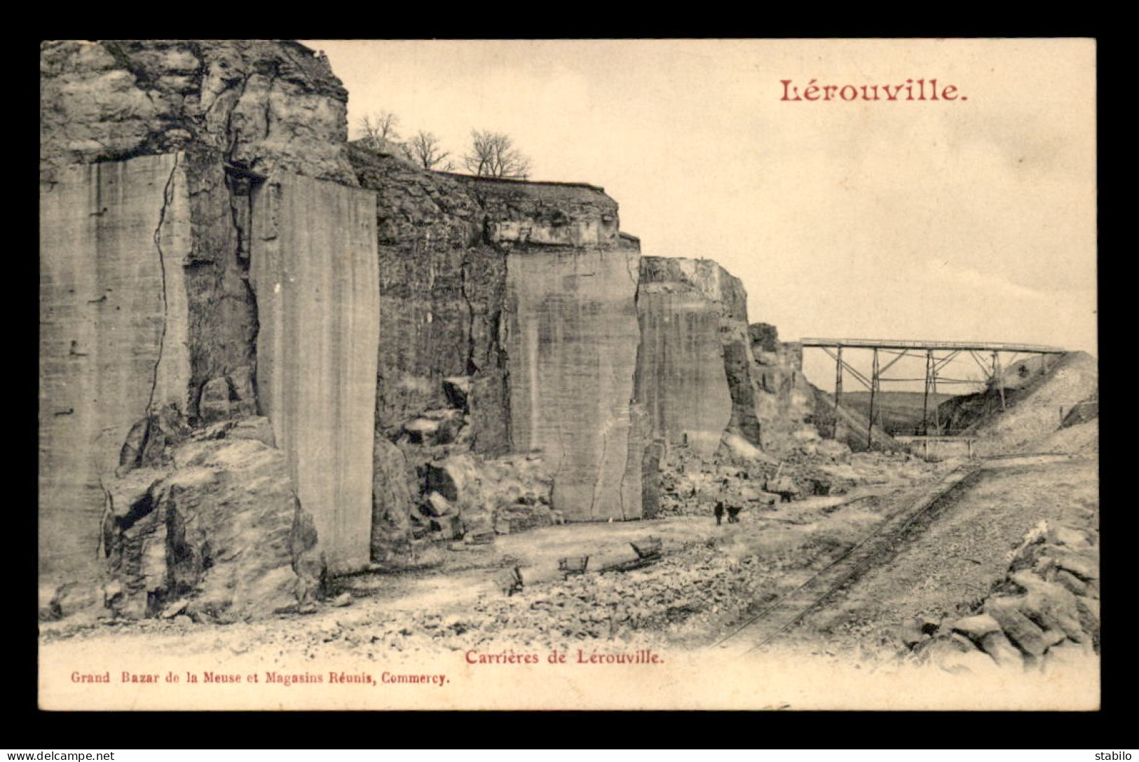 55 - LEROUVILLE - LES CARRIERES - EDITEUR MAGASINS REUNIS - Lerouville