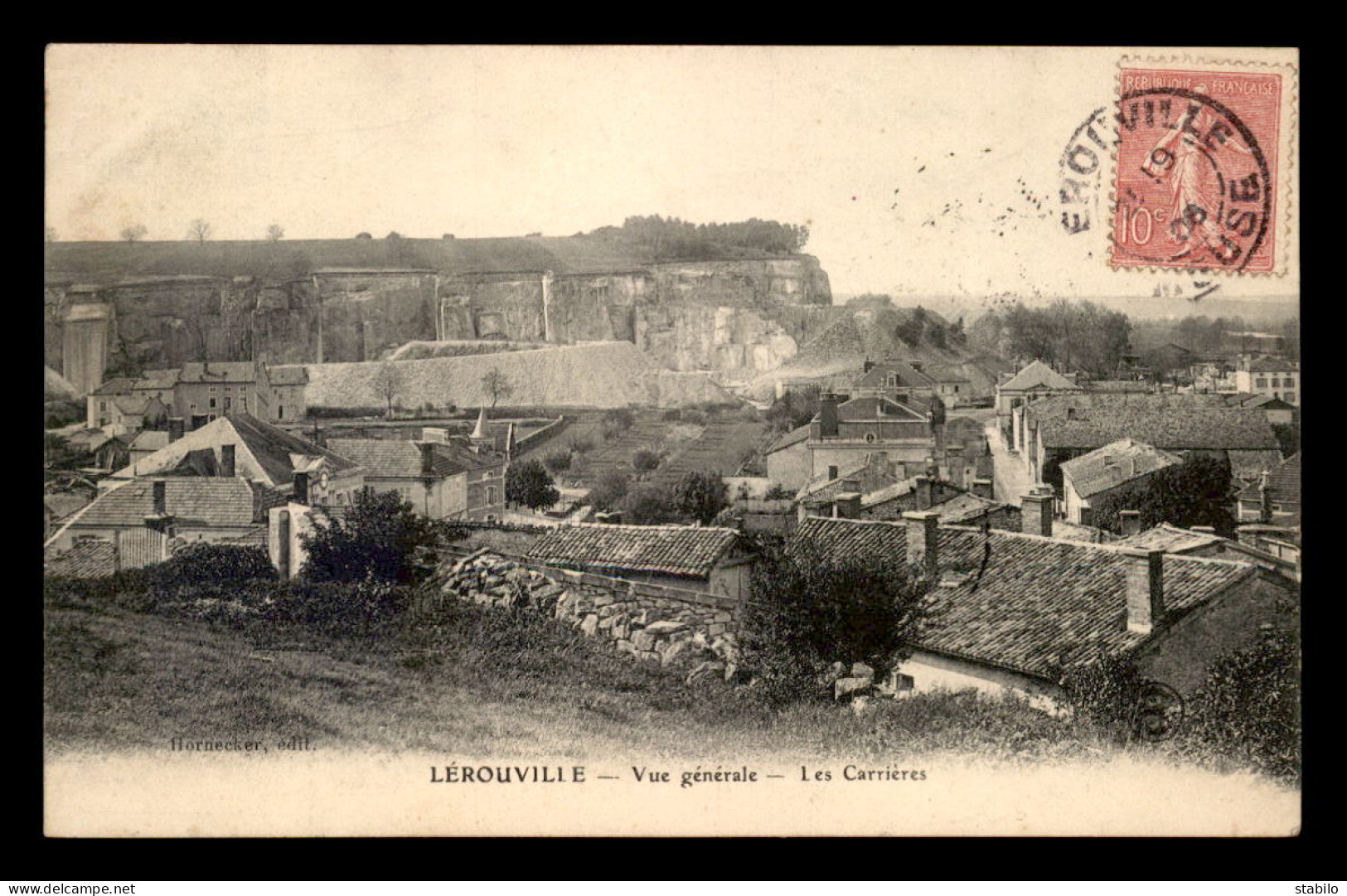 55 - LEROUVILLE - VUE GENERALE - LES CARRIERES - EDITEUR HORNECKER - Lerouville