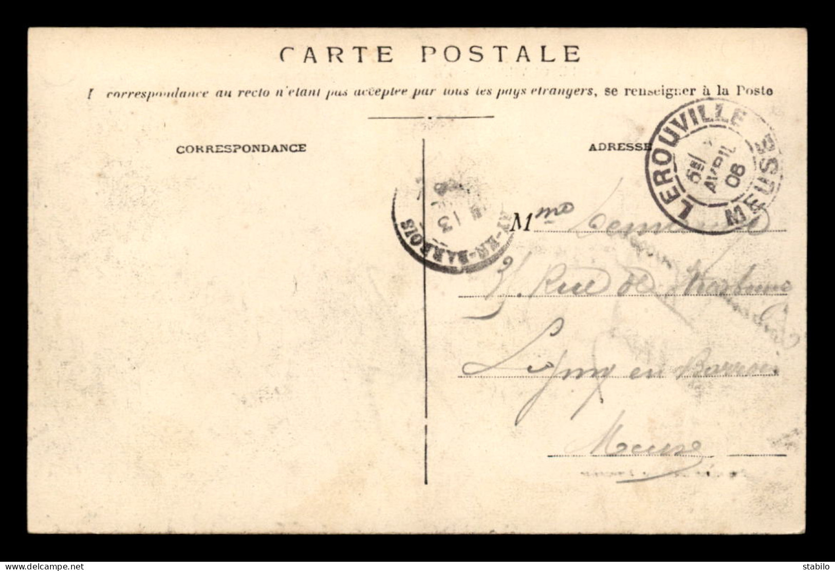 55 - LEROUVILLE - CERCLE MILITAIRE RUE NATIONALE - EDITEUR PAPETERIE LORRAINE - Lerouville