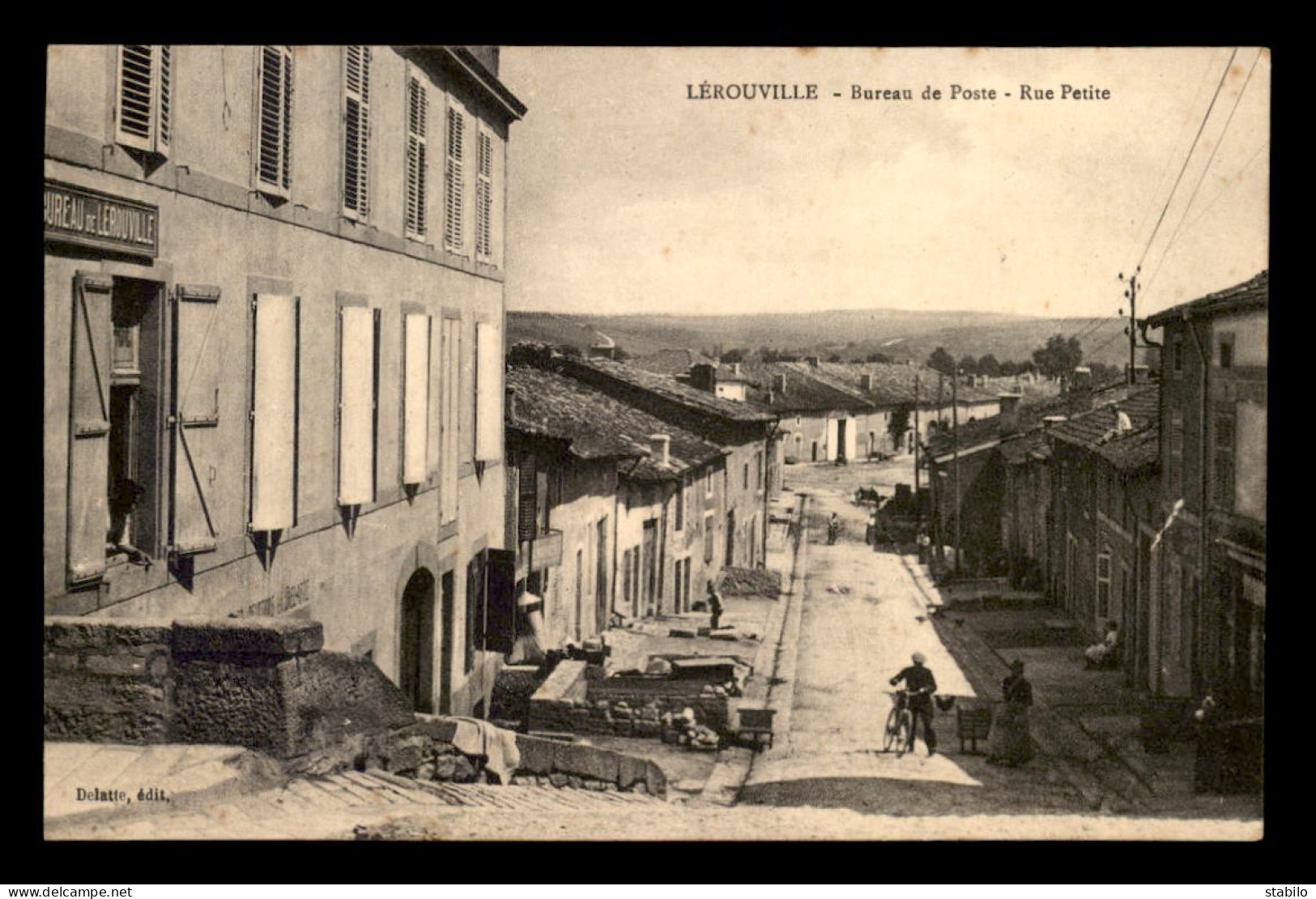 55 - LEROUVILLE - BUREAU DE POSTE - RUE PETITE - EDITEUR DELATTE - Lerouville