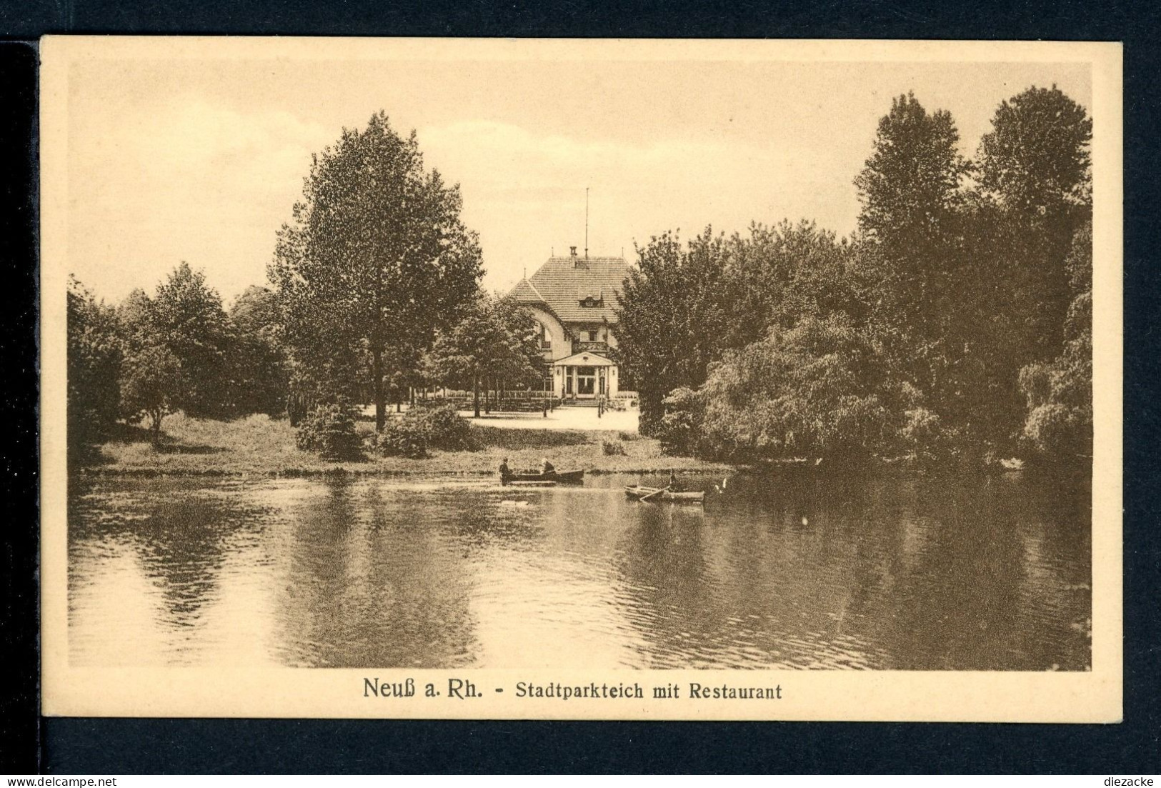 AK Neuss Stadtparkteich Mit Restaurant (PK0149 - Otros & Sin Clasificación