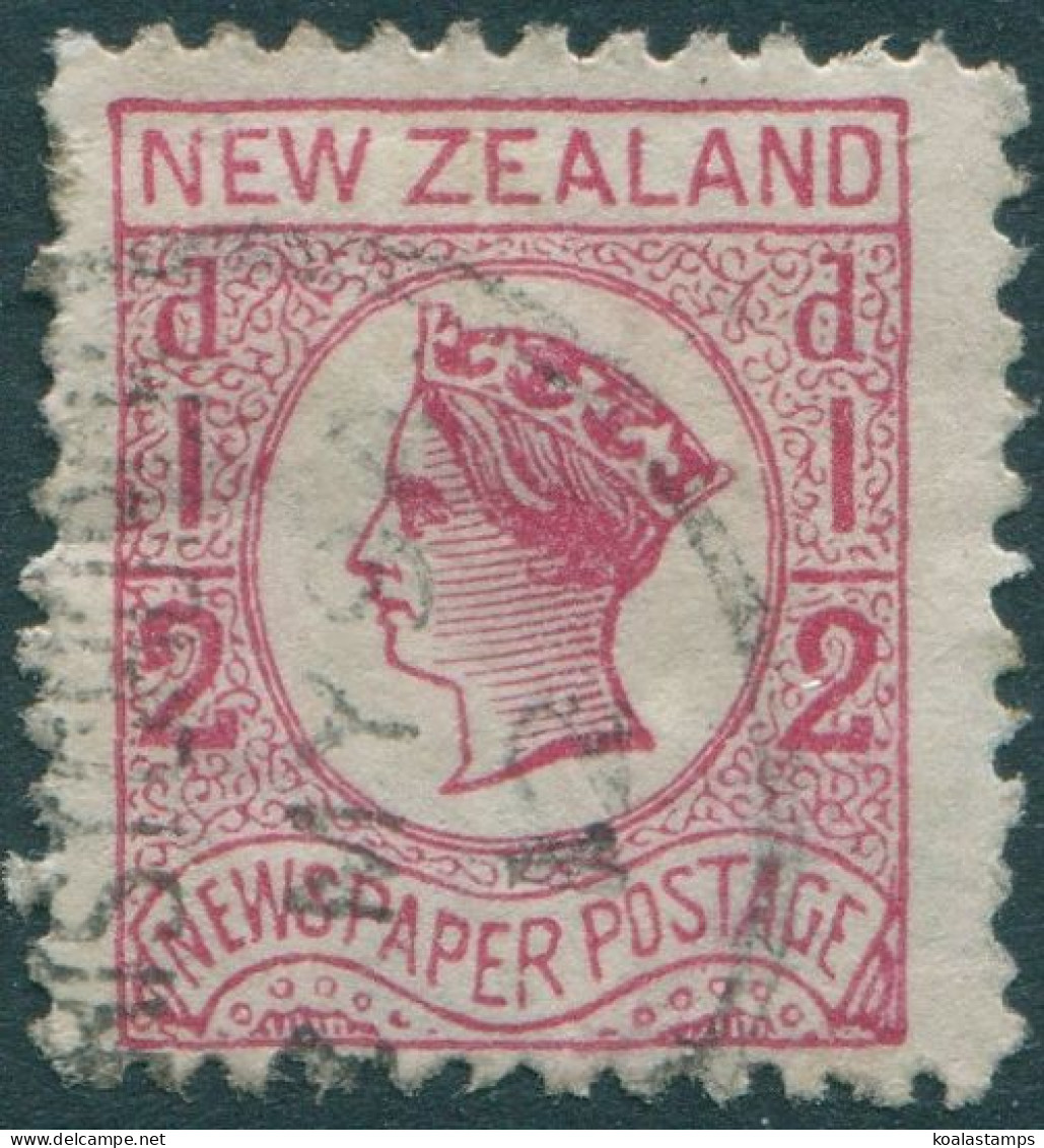 New Zealand 1892 SG151a ½d Bright Rose QV No Wmk FU - Altri & Non Classificati