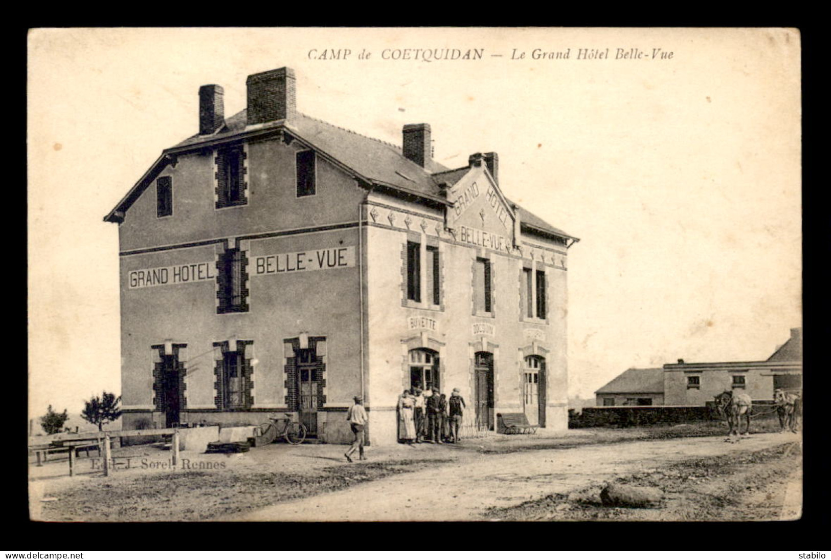 56 - CAMP DE COETQUIDAN - LE GRAND HOTEL BELLE-VUE - Guer Coetquidan