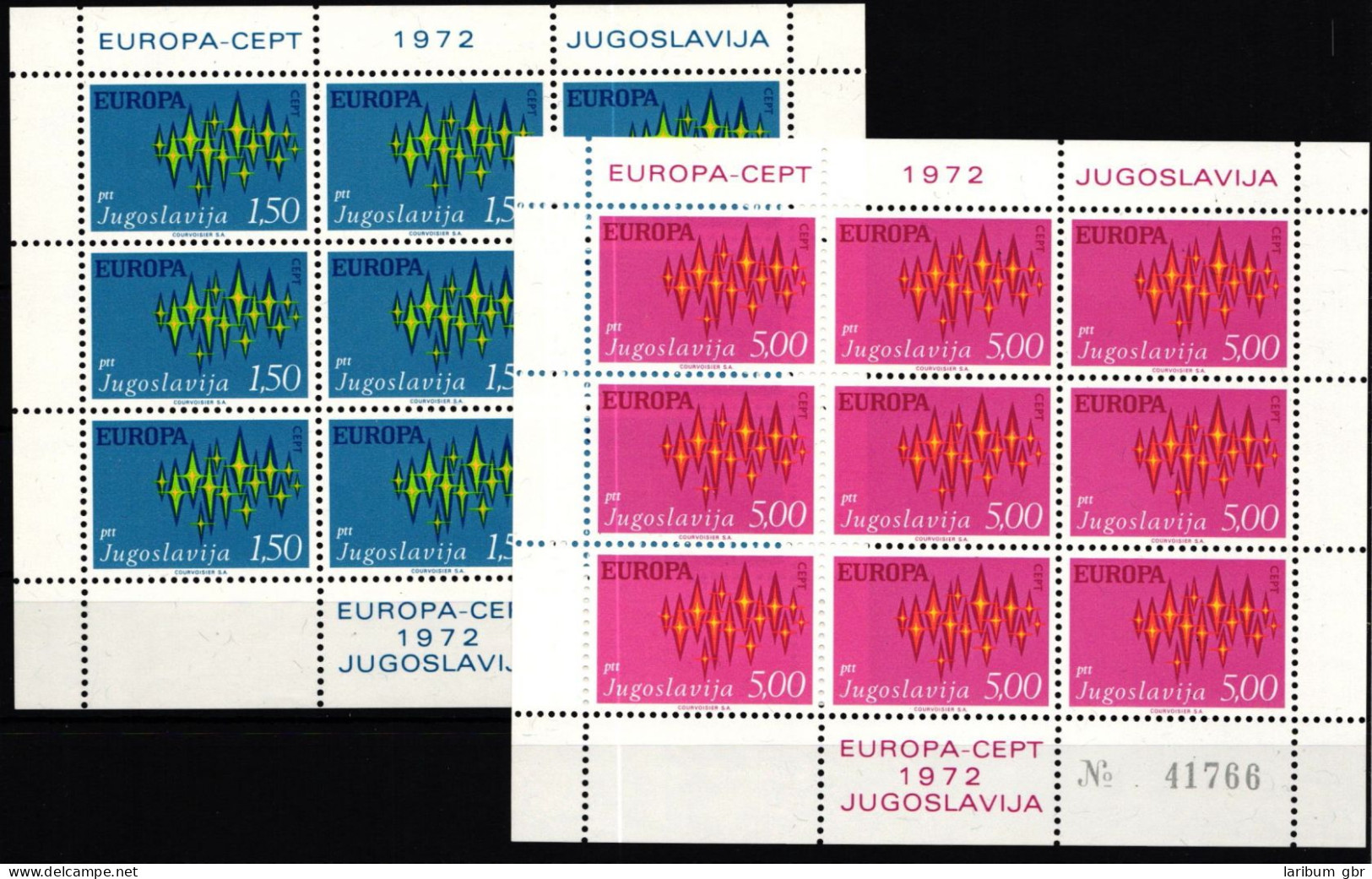 Jugoslawien Kleinbogensatz 1457-1458 Postfrisch Cept #KS273 - Autres & Non Classés