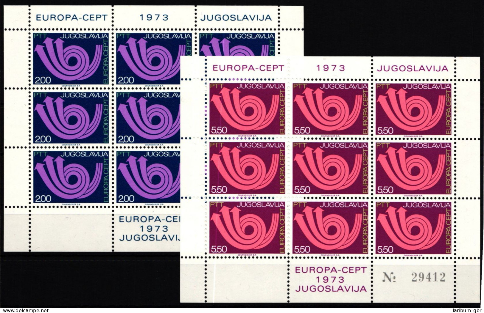 Jugoslawien Kleinbogensatz 1507-1508 Postfrisch Cept #KS276 - Otros & Sin Clasificación