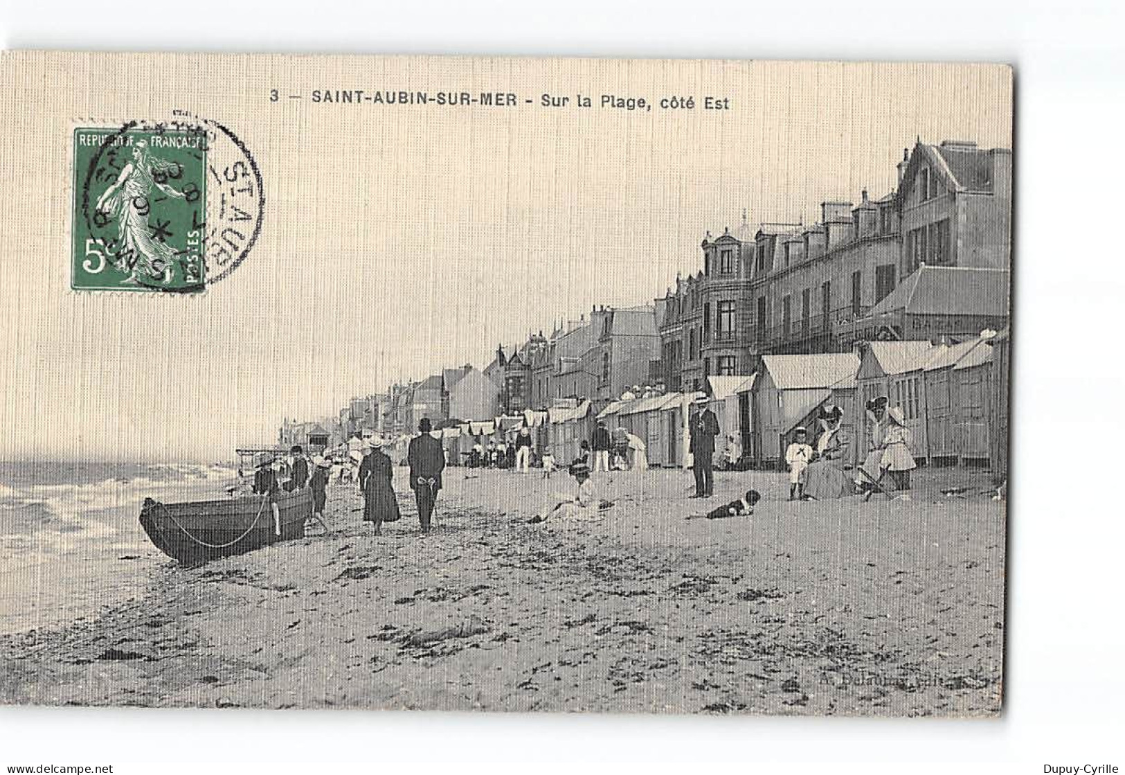 SAINT AUBIN SUR MER - Sur La Plage - Très Bon état - Saint Aubin