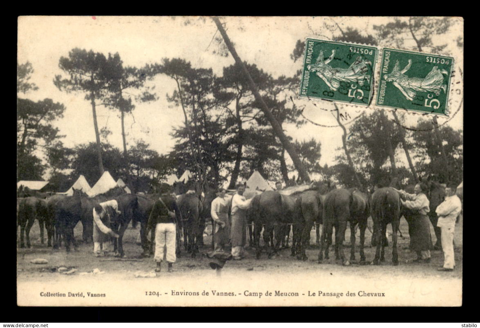 56 - CAMP DE MEUCON - LE PANSAGE DES CHEVAUX - Sonstige & Ohne Zuordnung