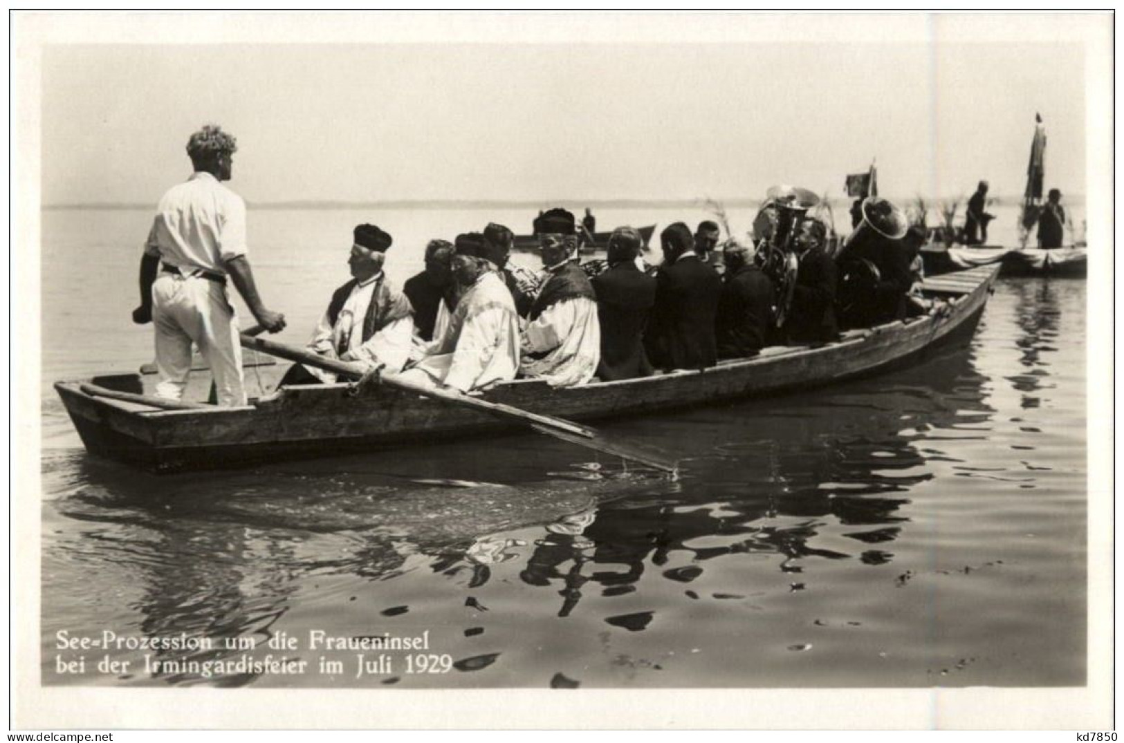Chiemsee - See Przession Um Die Fraueninsel Bei Der Irmingardisfeier 1929 - Autres & Non Classés
