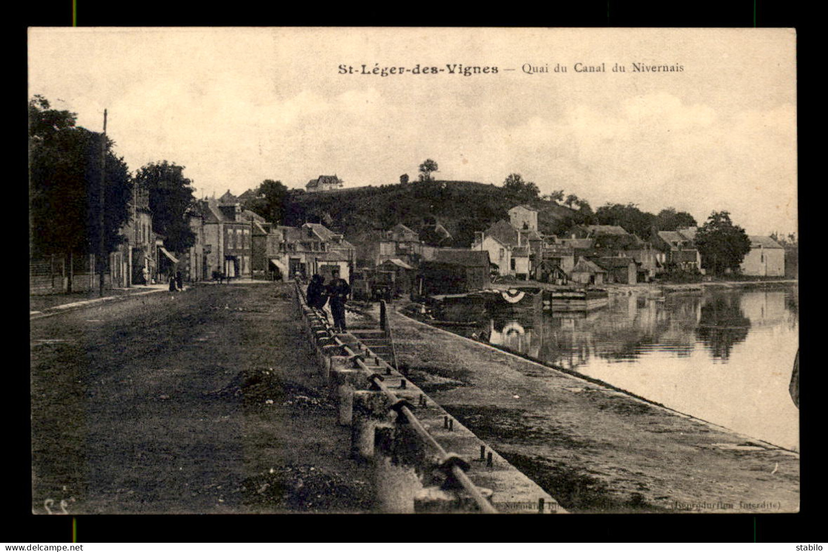 58 - ST-LEGER-DES-VIGNES - QUAI DU CANAL DU NIVERNAIS - PENICHES - Autres & Non Classés