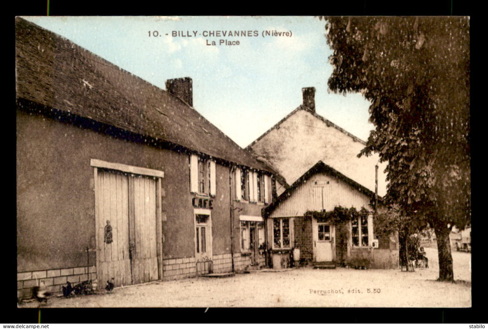 58 - BILLY-CHEVANNES - LA PLACE - CAFE - Otros & Sin Clasificación