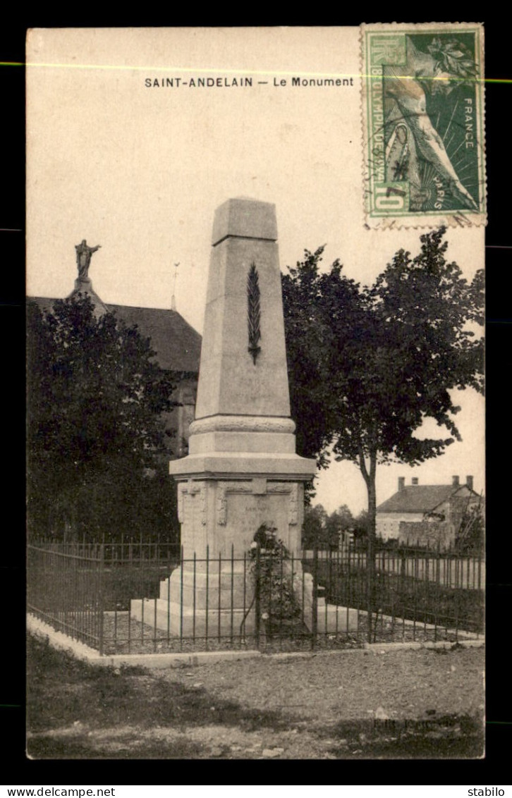 58 - ST-ANDELAIN - LE MONUMENT AUX MORTS - Autres & Non Classés