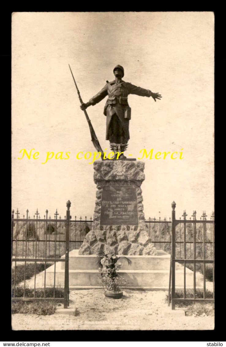 60 - PERROY-LES-COMBRES - MONUMENT AUX MORTS - CARTE PHOTO ORIGINALE - Other & Unclassified