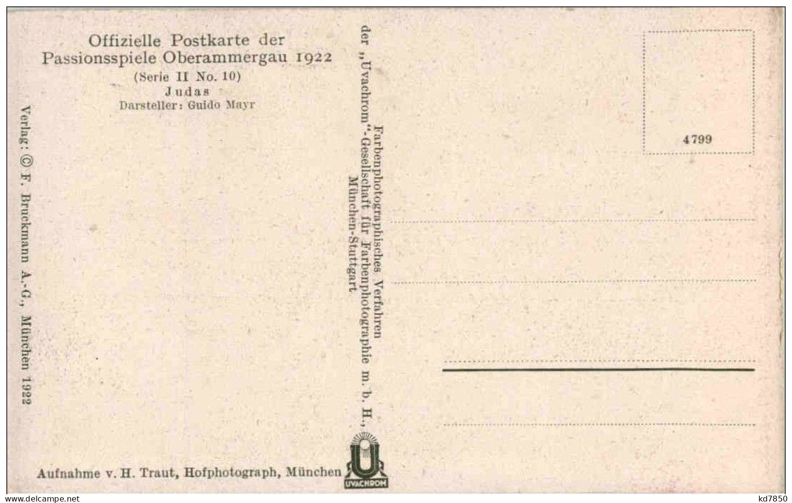 Passionsspiele 1922 Oberammergau - Oberammergau