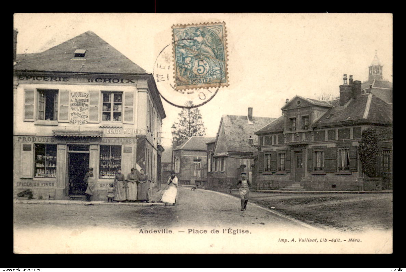 60 - ANDEVILLE - PLACE DE L'EGLISE - Other & Unclassified