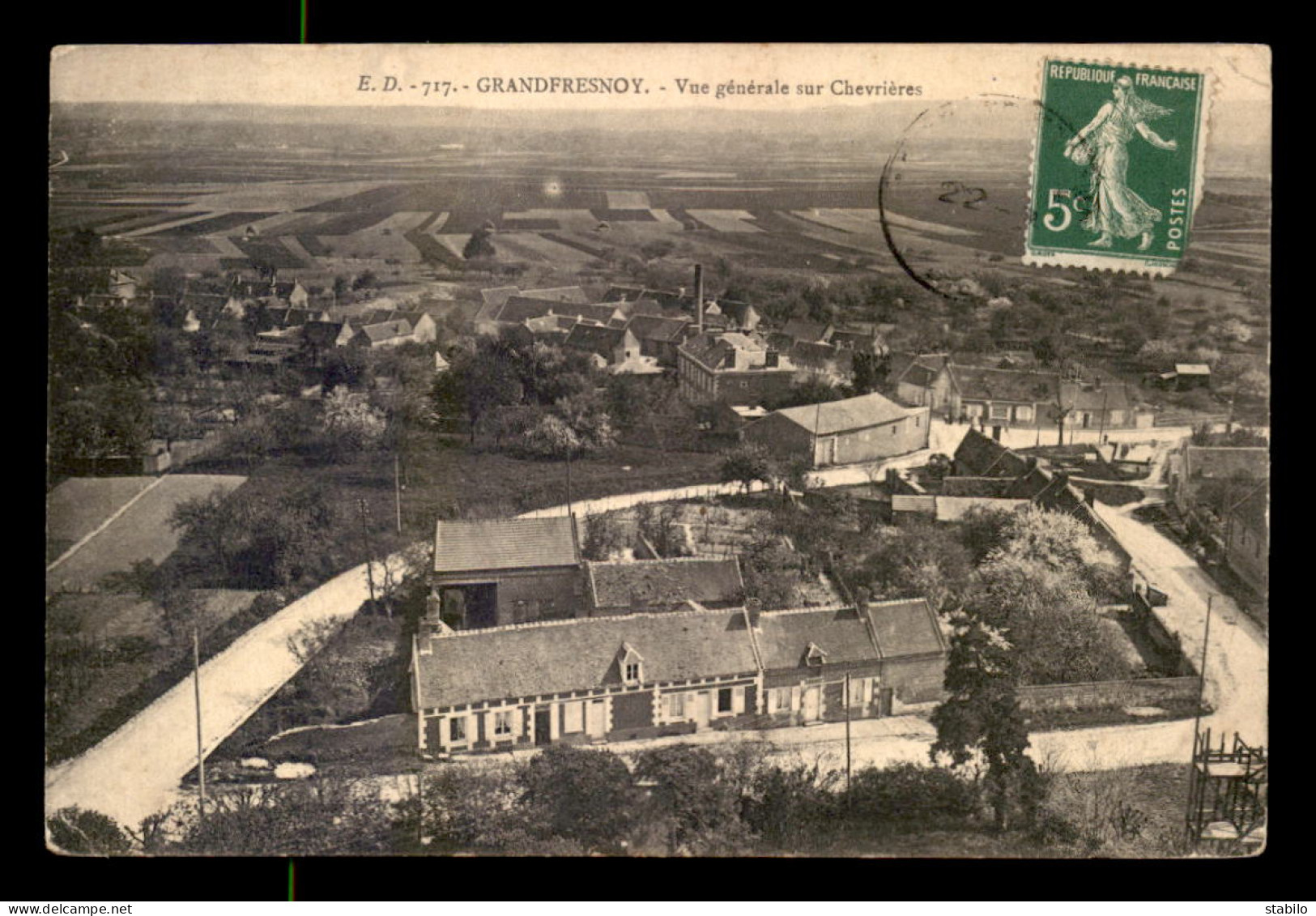 60 - GRANDFRESNOY - VUE GENERALE SUR CHEVRIERES - Sonstige & Ohne Zuordnung