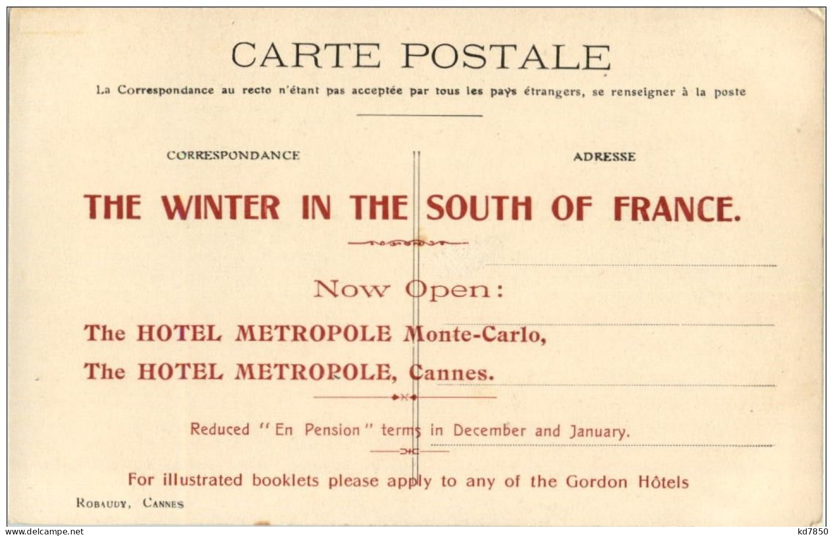 Monte-Carlo - Hotel Metropole - Altri & Non Classificati