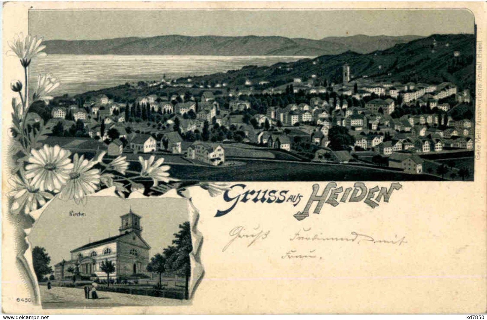 Gruss Aus Heiden - Litho - Heiden