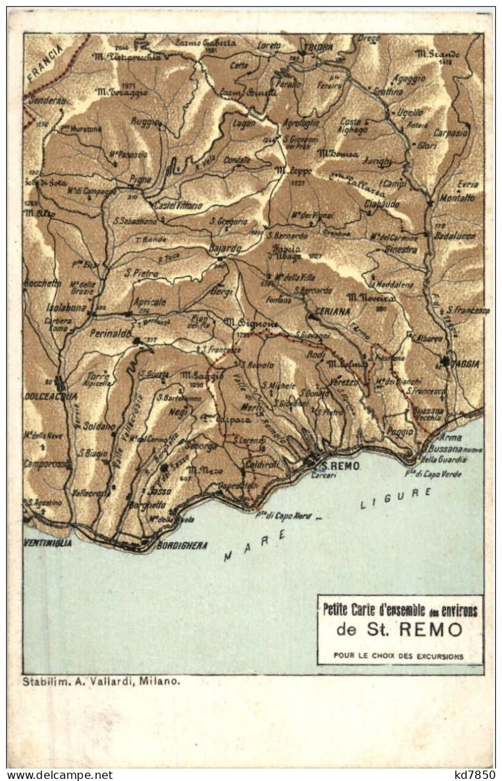 San Remo - Map - San Remo