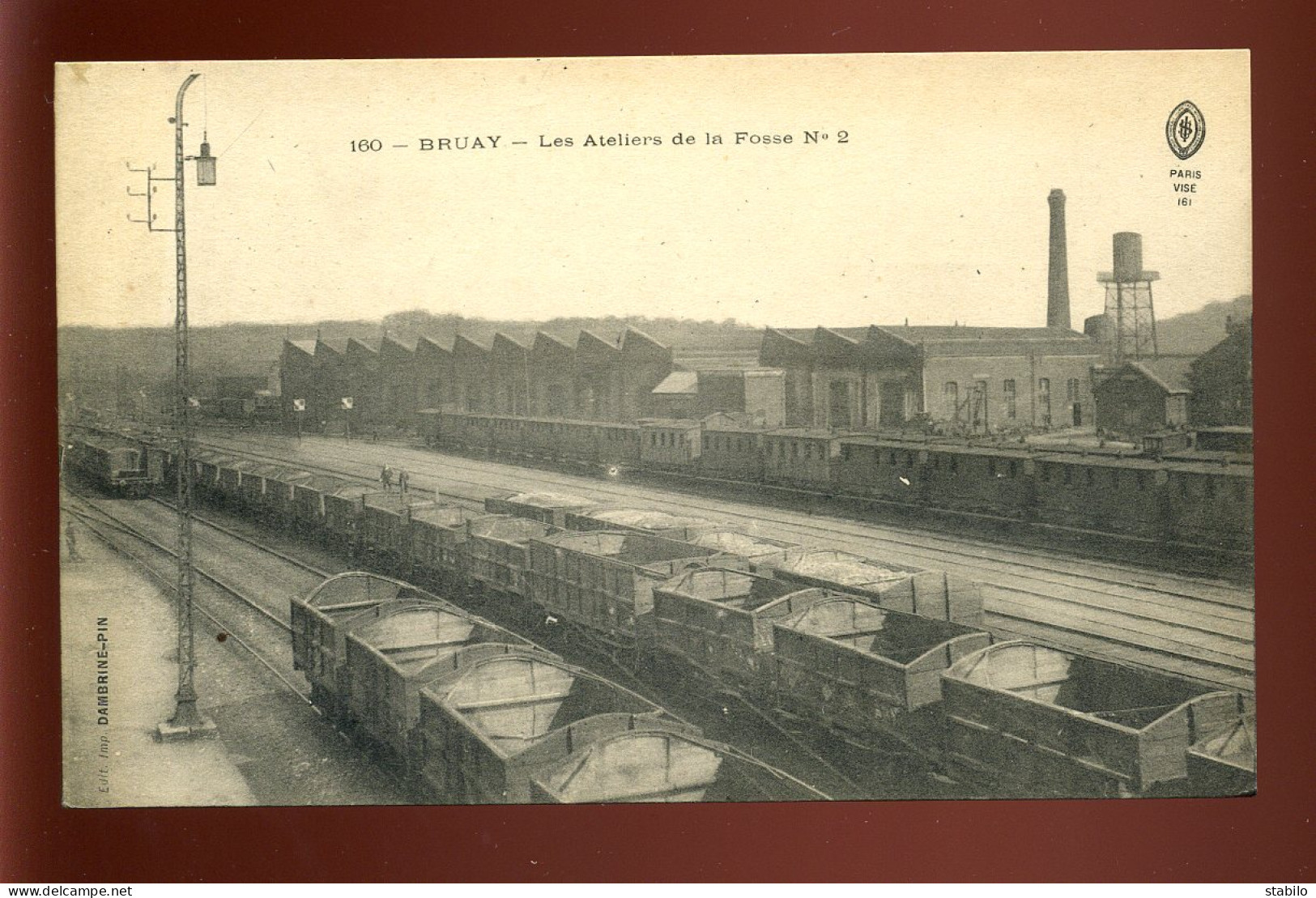 62 - BRUAY - LES ATELIERS DE LA FOSSE N°2 - WAGONS - MINES - Autres & Non Classés